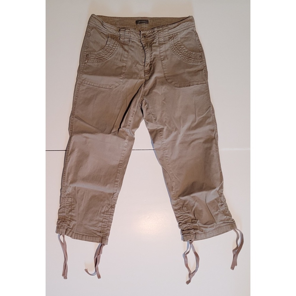 Denver‎ Hayes Women's Brown Capris Size 2 Mid Rise Knee Length